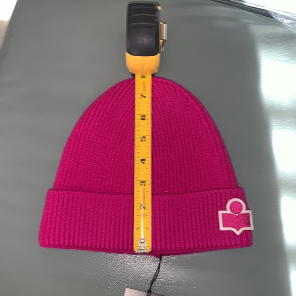 Isabel Marant Isable Marant Bayle Logo Merino Wool Beanie - Picture 7 of 7
